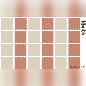 Un dated calendar dry erase hand drawn